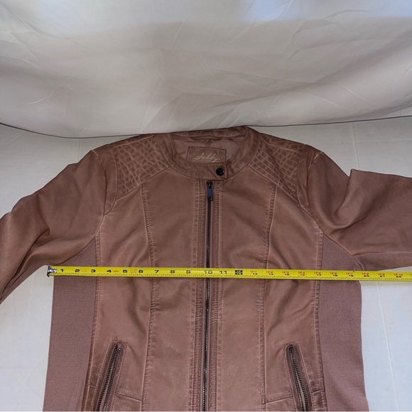 Women’s Jacket Debby Collection Non Leather Dusty Rose Size Large - Picture 5 of 9